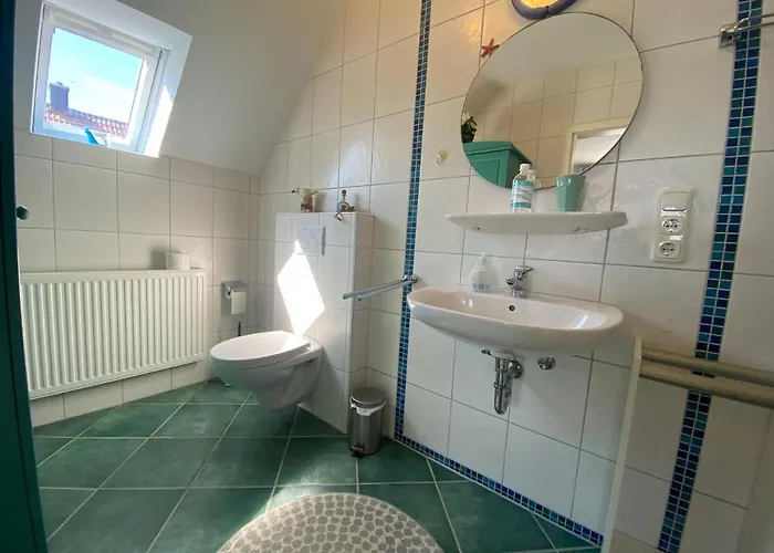 아파트 Ferien Im Wangerland Insel Minsen Hund Pool Sauna 쉴리그